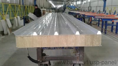 Сэндвич-панели USP кровельные 100мм. &mdash; ЮСП ПАНЕЛЬ